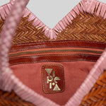 VIPERA Borsa Monet bicolor Cognac e Rosa