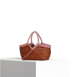 VIPERA Borsa Monet bicolor Cognac e Rosa