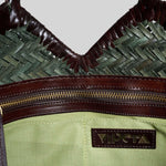 VIPERA Borsa Monet bicolor Moss e Choco