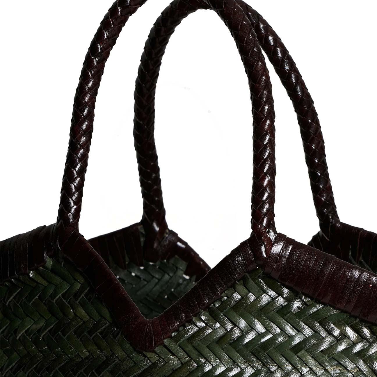 VIPERA Borsa Monet bicolor Moss e Choco