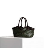 VIPERA Borsa Monet bicolor Moss e Choco