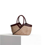 VIPERA Borsa Monet bicolor Taupe e Choco