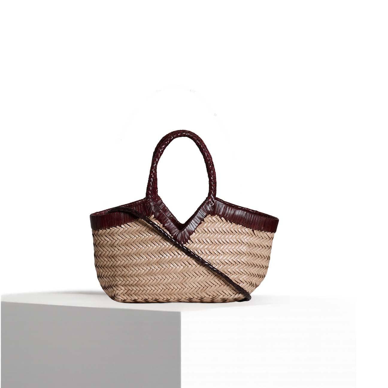 VIPERA Borsa Monet bicolor Taupe e Choco