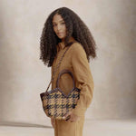 VIPERA Borsa Monet Madras Taupe Chocolate
