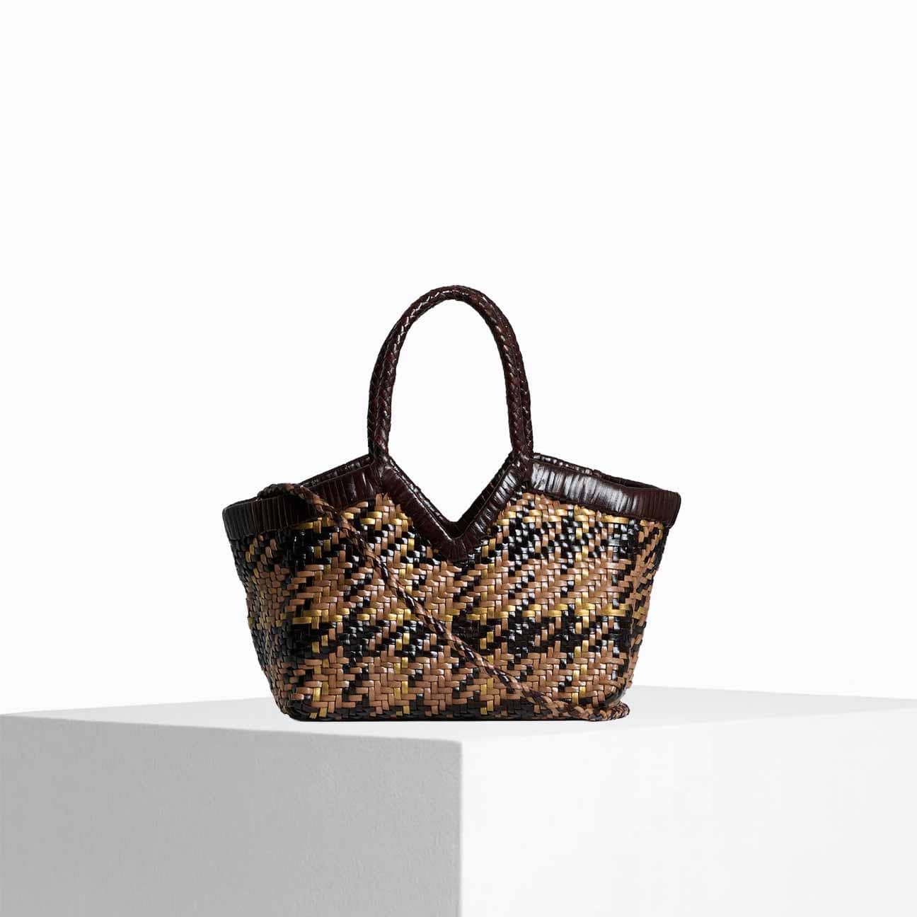 VIPERA Borsa Monet Madras Taupe Chocolate