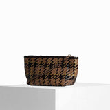 VIPERA Pouch Mondrian Madras Taupe Chocolate Gold
