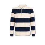 WOC Polo Rugby uomo a Righe Blue e Panna