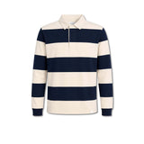 WOC Polo Rugby uomo a Righe Blue e Panna
