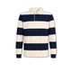 WOC Polo Rugby uomo a Righe Blue e Panna