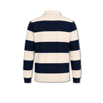 WOC Polo Rugby uomo a Righe Blue e Panna