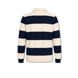 WOC Polo Rugby uomo a Righe Blue e Panna