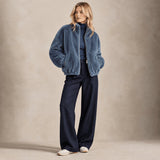 ZOE PARIS Bomber donna in ecofur Carta da Zucchero