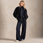 ZOE PARIS Bomber donna in ecofur Nero