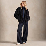 ZOE PARIS Bomber donna in ecofur Nero
