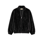 ZOE PARIS Bomber donna in ecofur Nero