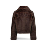 ZOE PARIS Giacchina corta in ecofur Moka