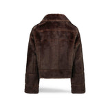 ZOE PARIS Giacchina corta in ecofur Moka