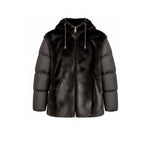 ZOE PARIS Piumino donna con ecofur Nero