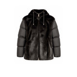 ZOE PARIS Piumino donna con ecofur Nero