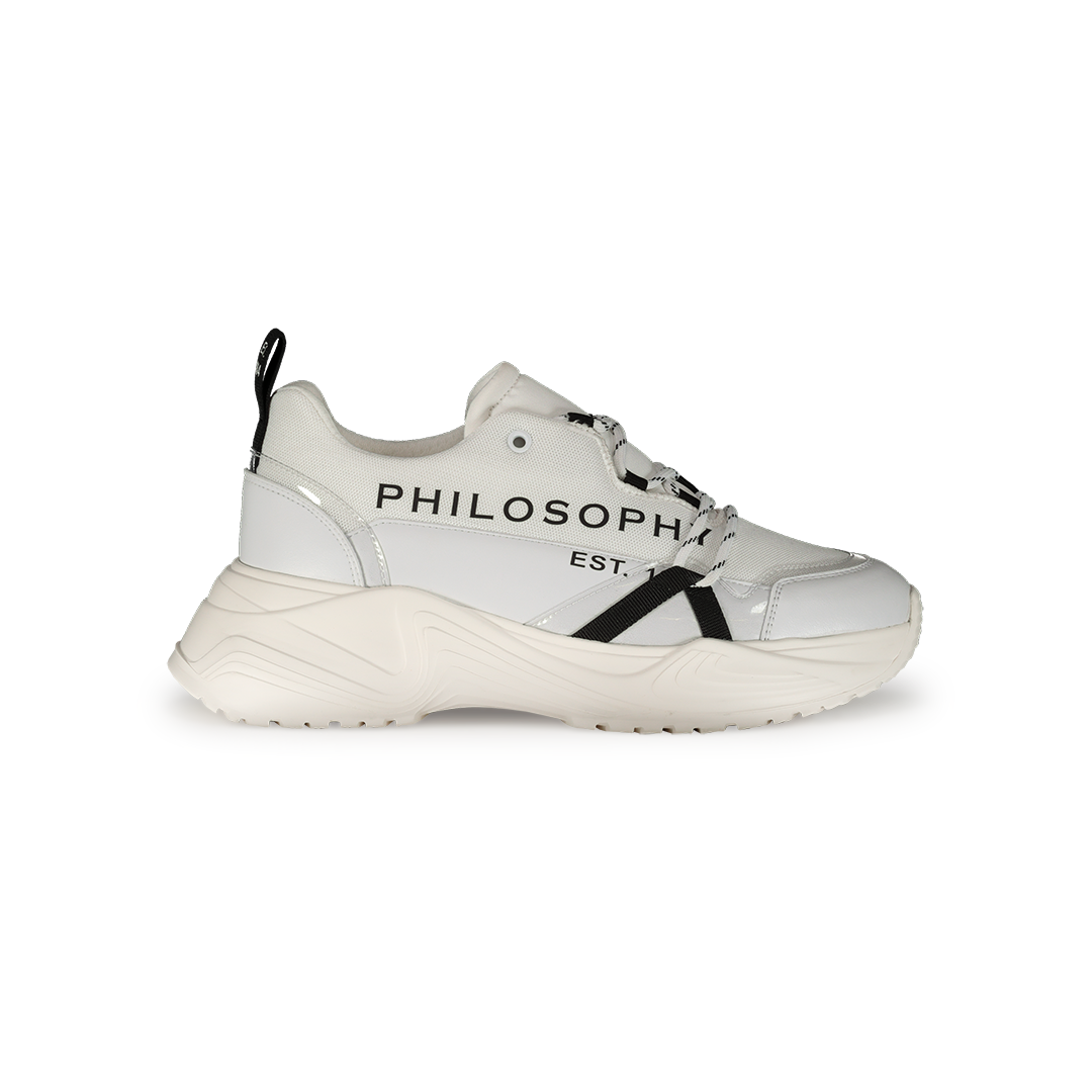 PHILOSOPHY Sneakers stampa Philosophy Bianca