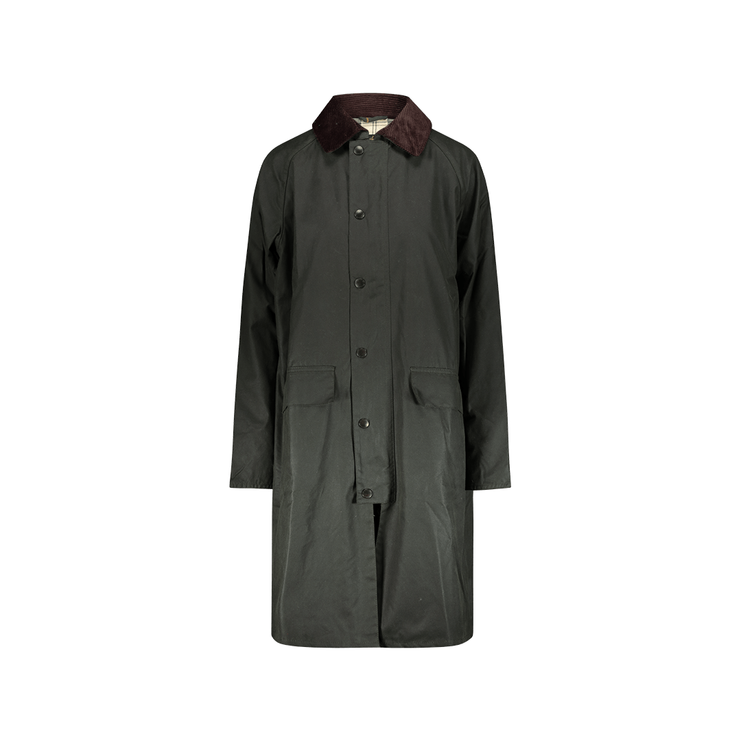BARBOUR Trench New Burghley Wax BACPS1918 Olive