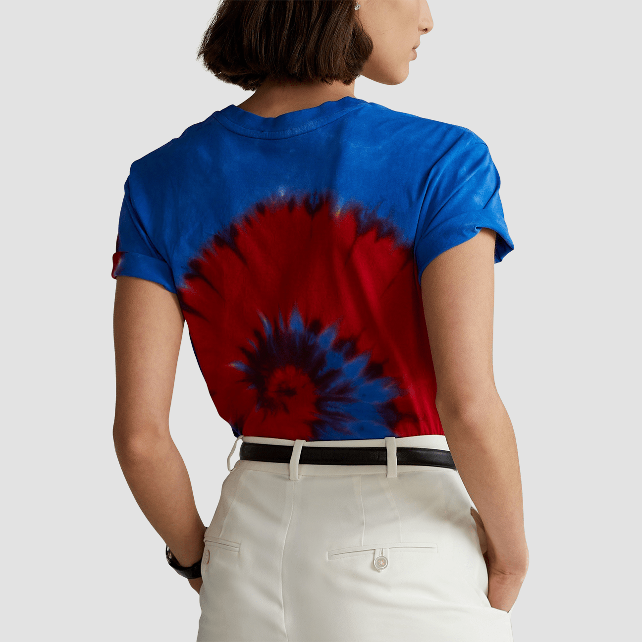 POLO RALPH LAUREN T-Shirt Polo Bear Tie-Dye Multicolor Rosso