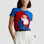 POLO RALPH LAUREN T-Shirt Polo Bear Tie-Dye Multicolor Rosso