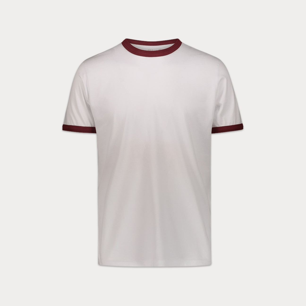 BLEEKER T-Shirt girocollo Bianco e Rosso