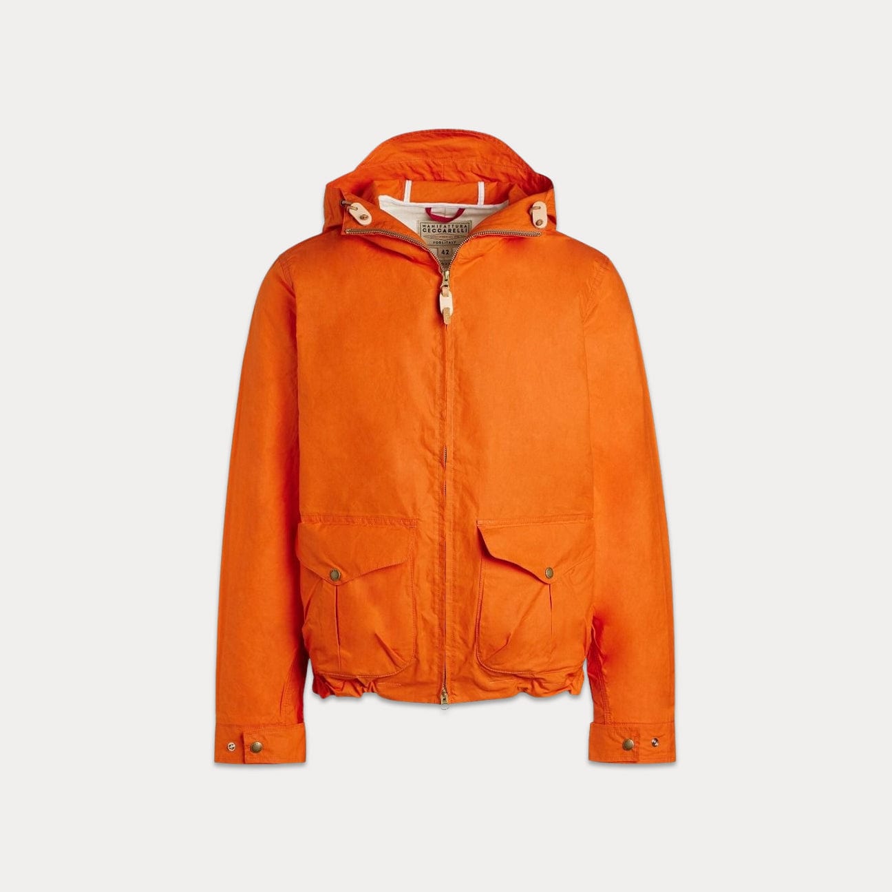MANIFATTURA CECCARELLI Giubbotto Blazer Coat Hood Arancione
