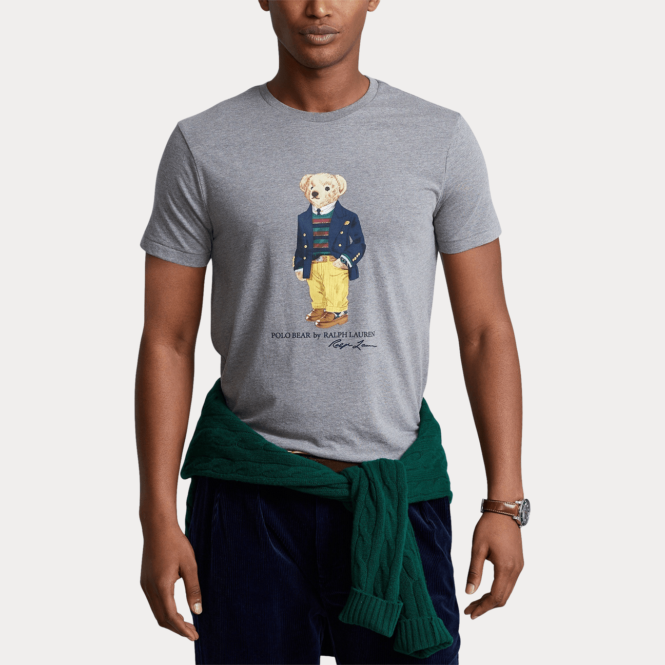 POLO RALPH LAUREN T-Shirt Polo Bear Grigio