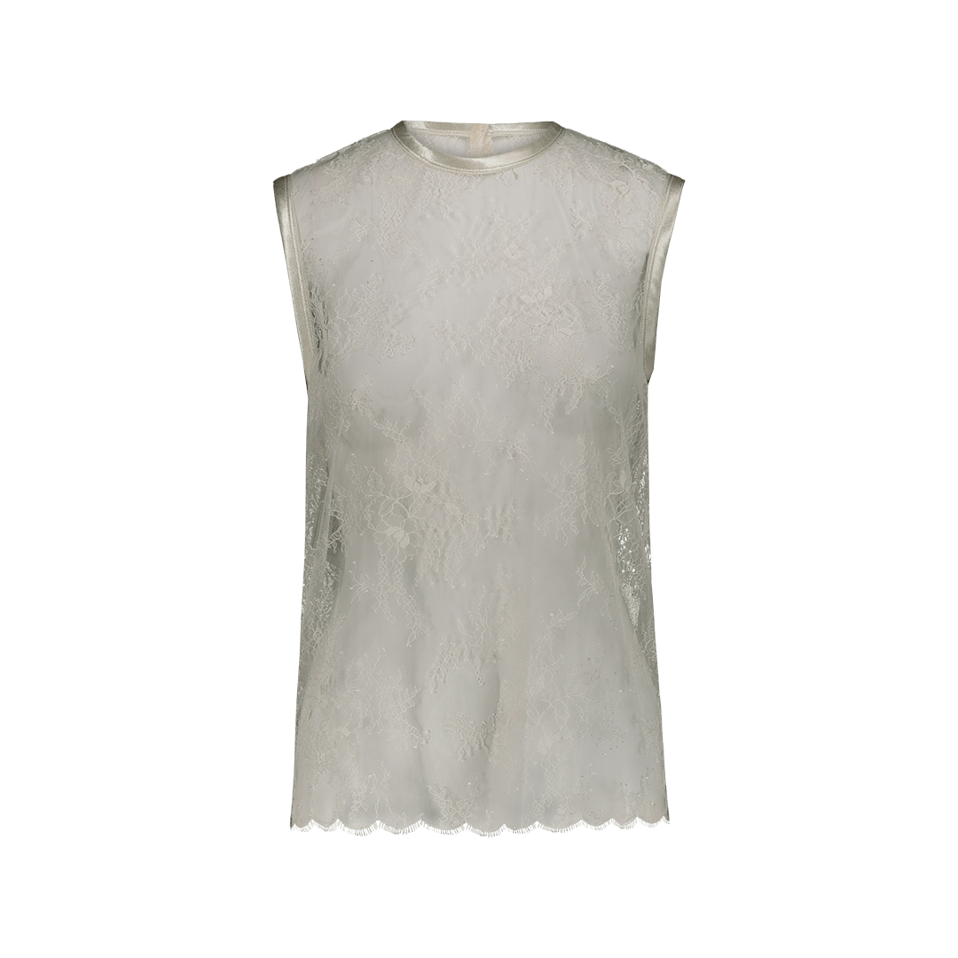 PHILOSOPHY Top in pizzo Bianco