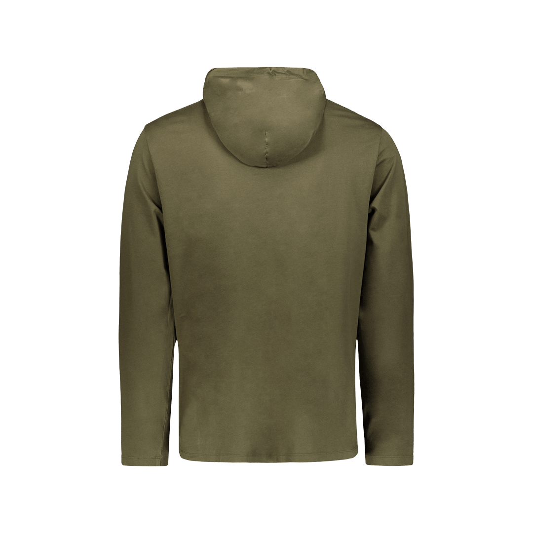 POLO RALPH LAUREN T-shirt con Cappucio Verde MIlitare