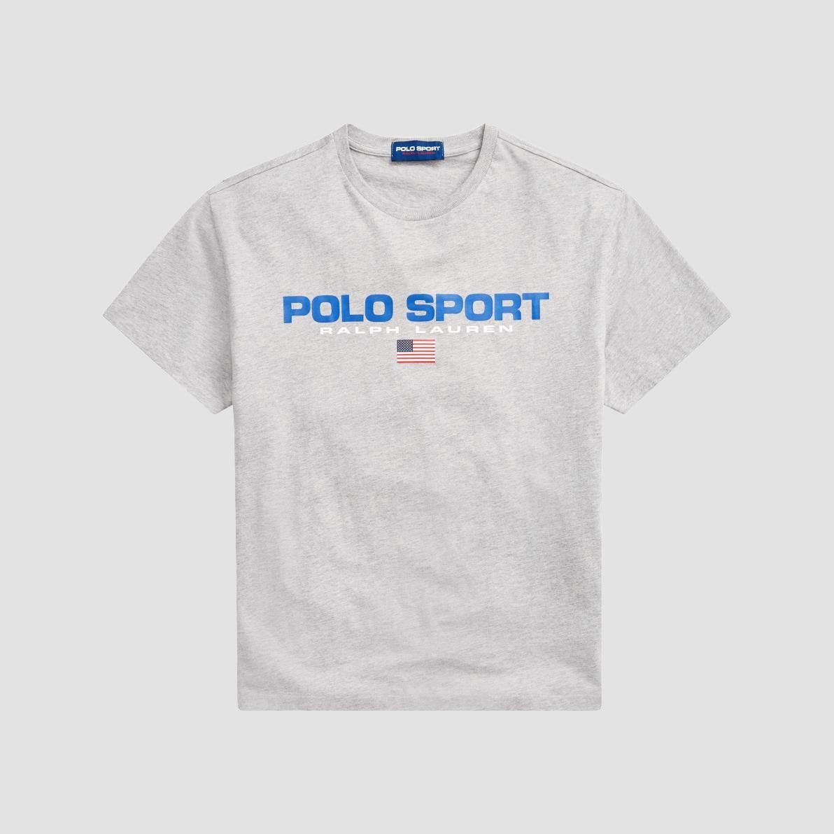 POLO RALPH LAUREN T-shirt con grafica "Polo Sport" Grigia