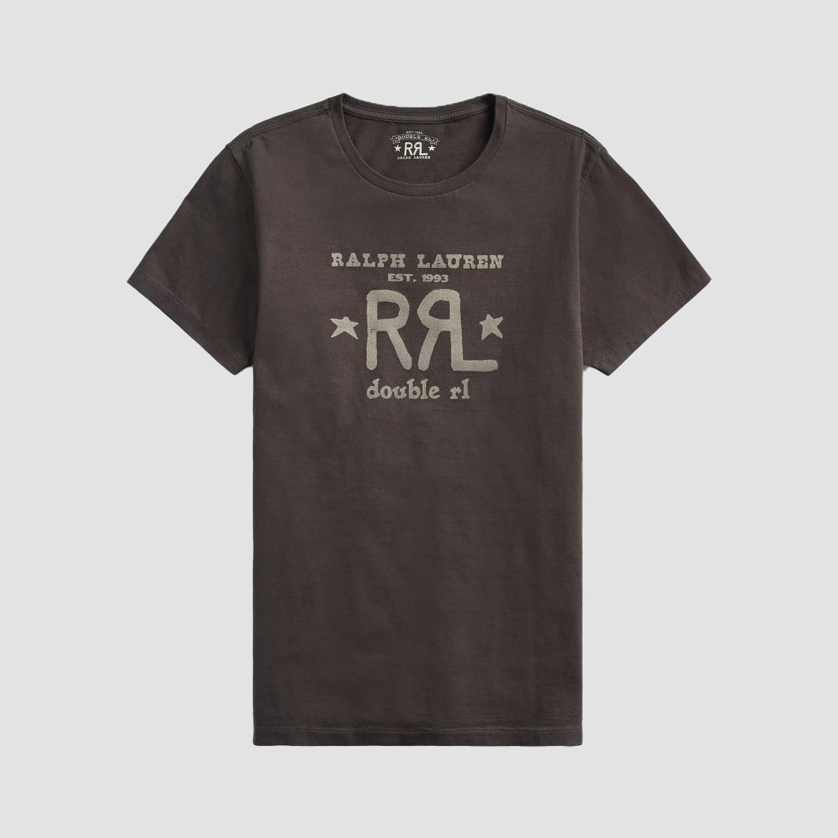 RRL T-shirt con grafica logo Nero
