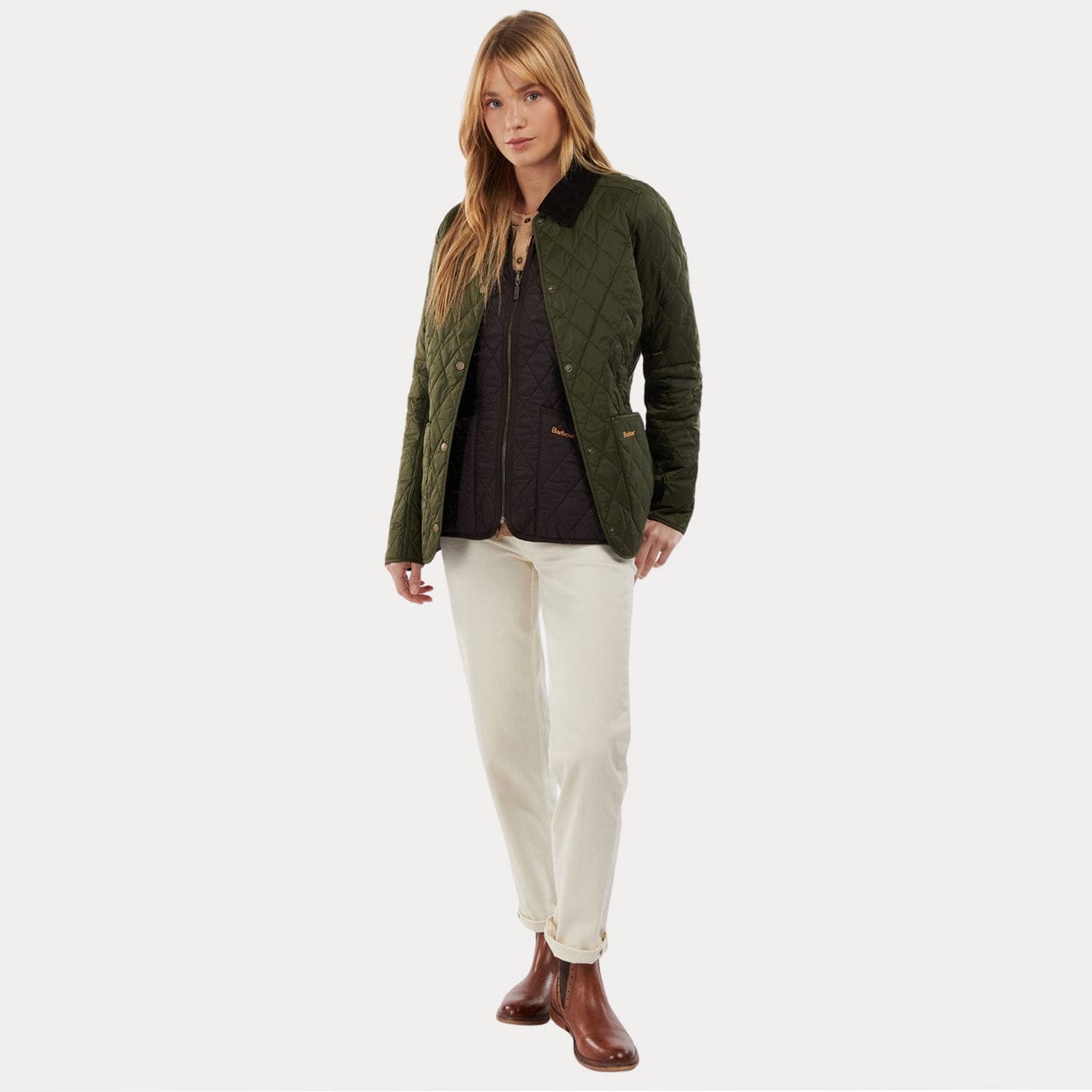 BARBOUR Giacca Annadale Quilted Verde