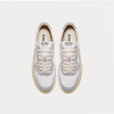 AUTRY Sneakers Medalist Low Bianco e Argento