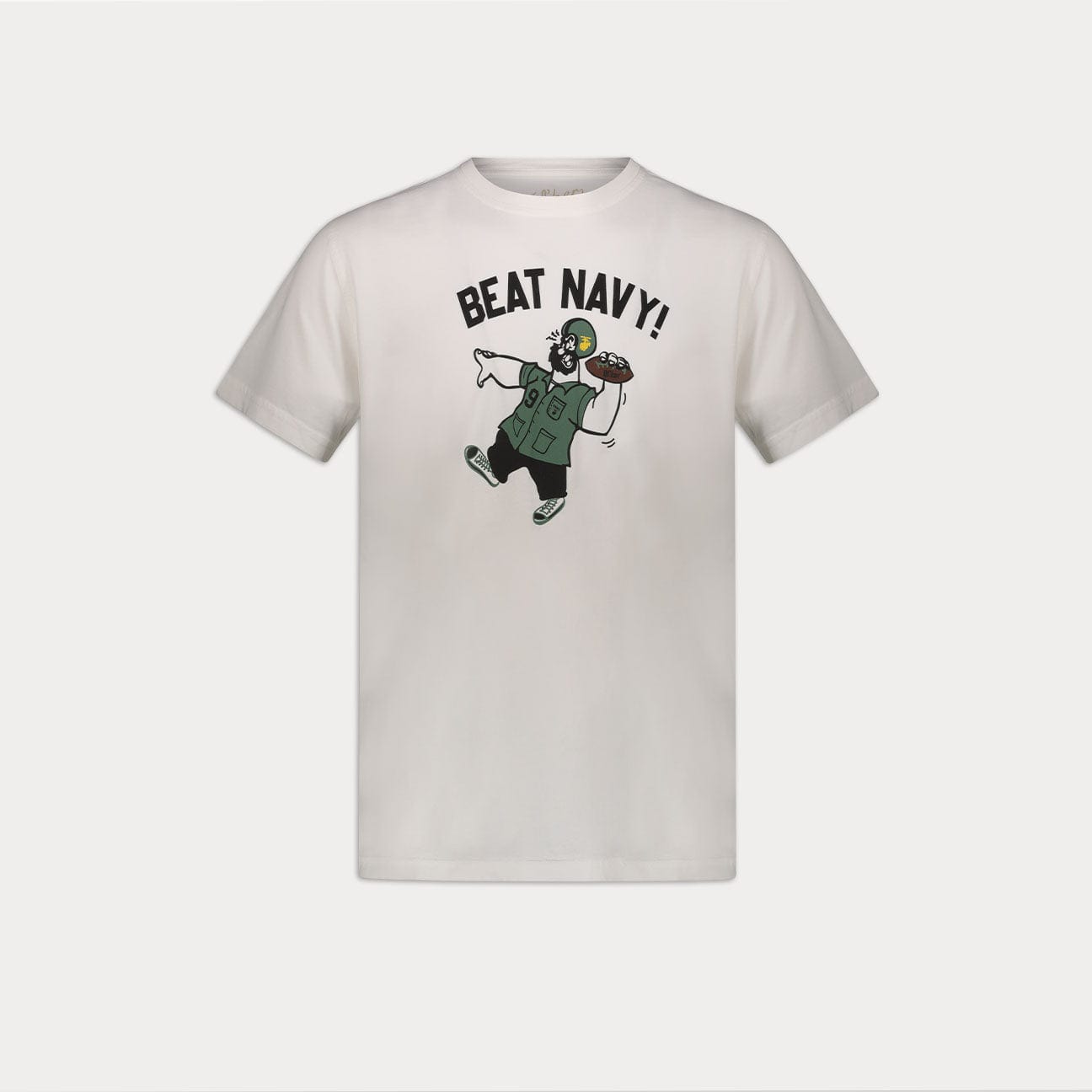 BLEEKER T-Shirt "Beat Navy" Bianco