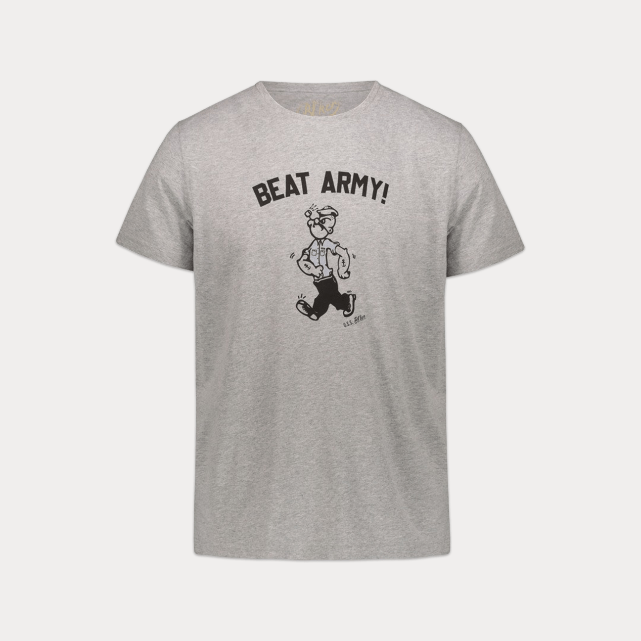 BLEEKER T-Shirt con grafica "Beat Army" Grigio