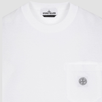 STONE ISLAND T-Shirt con taschino Bianco