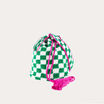 MC2 SAINT BARTH Borsa Crochet bucket Verde e Rosa