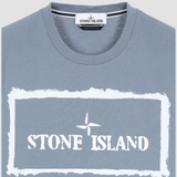 STONE ISLAND T-Shirt "Stencil One" Carta da Zucchero