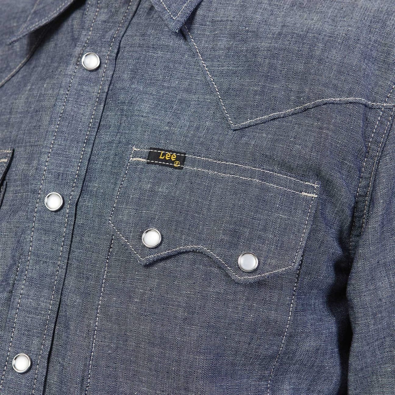 LEE Camicia western in Denim Chambray