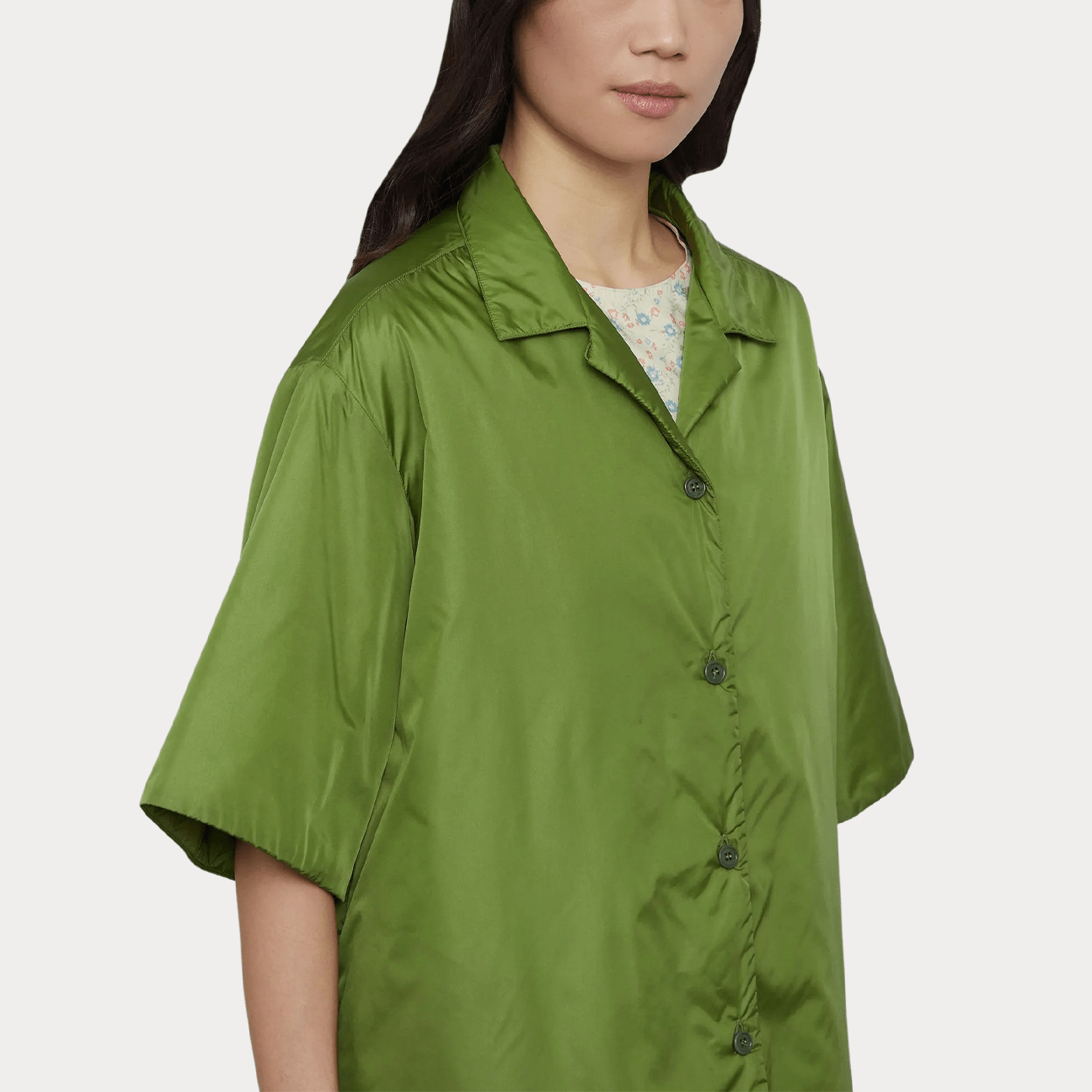 ASPESI NYLON Camicia in nylon Didion Verde