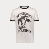 WILD DONKEY T-Shirt con grafica "Dolphin's" Bianco