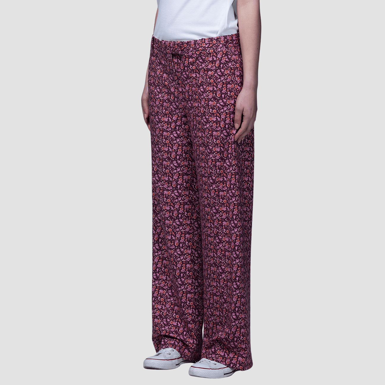 CIRCOLO1901 Pantalone stampa floreale Lilla Multi