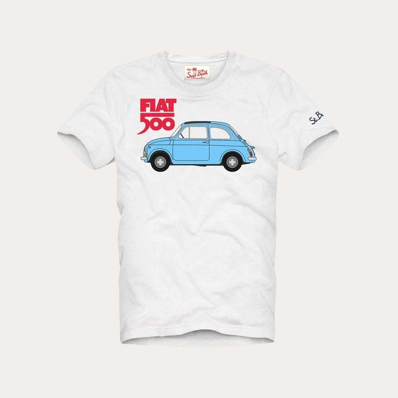 MC2 SAINT BARTH T-Shirt Fiat 500 Bianco