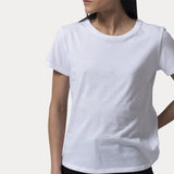 MAJESTIC T-Shirt basica girocollo Bianco