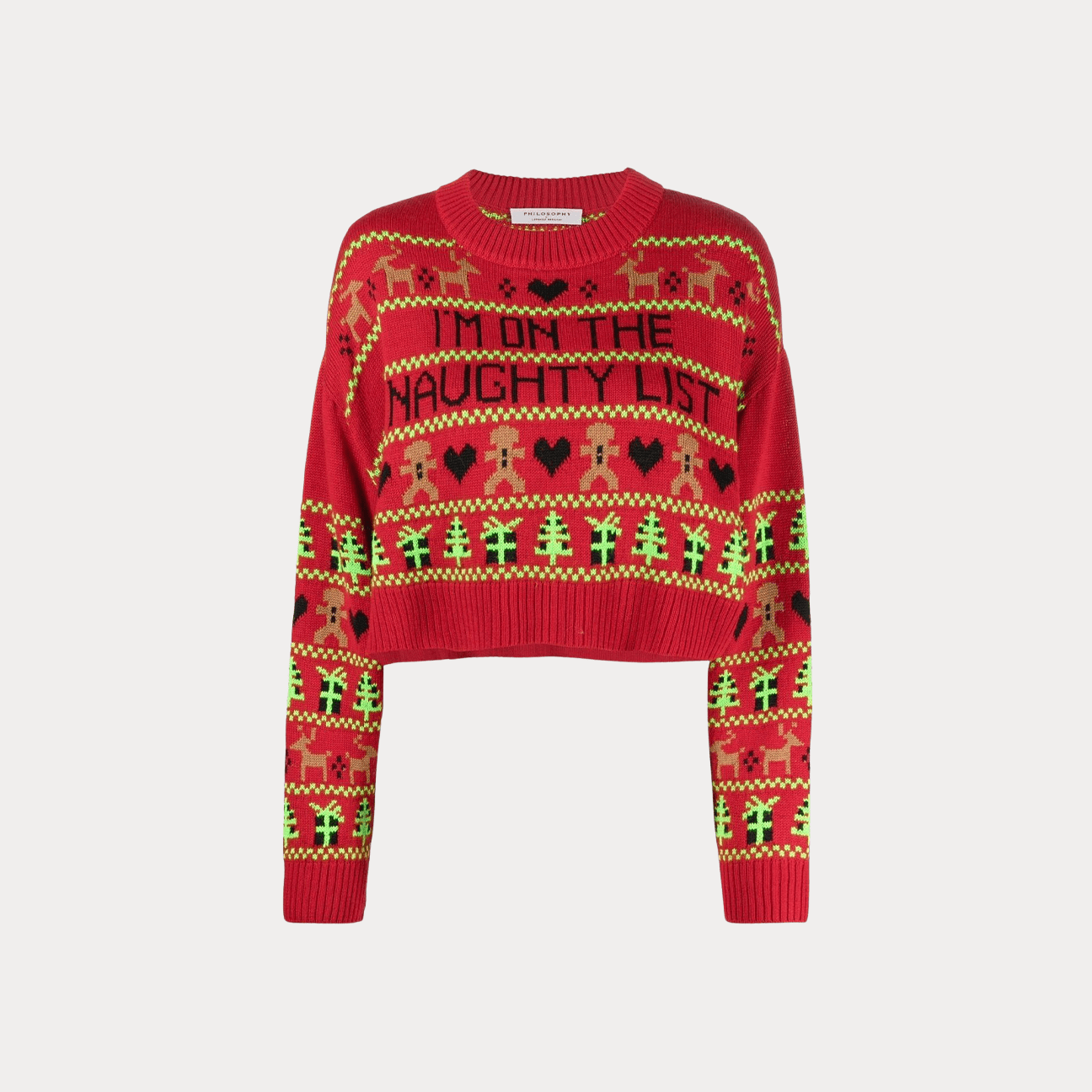 PHILOSOPHY Maglia Christmas Jumpers Rosso