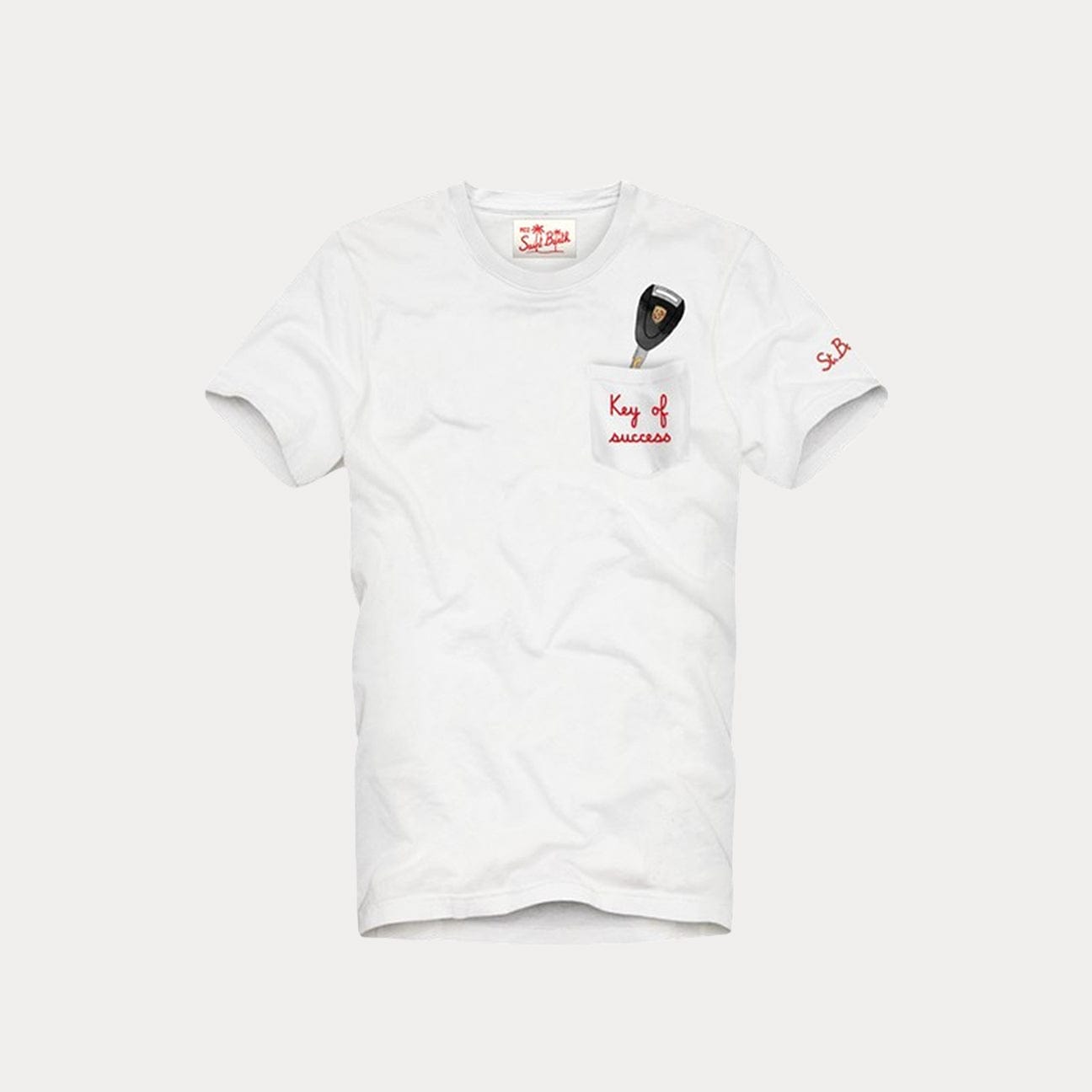 MC2 SAINT BARTH T-Shirt "Key Success" Bianco