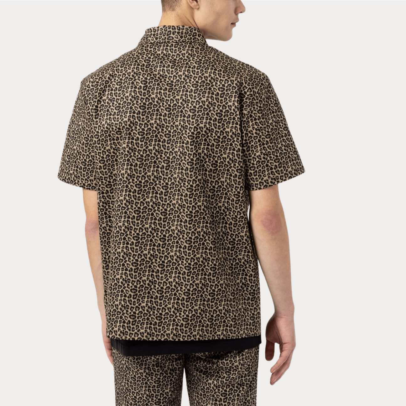 DICKIES Camicia stampa animalier Beige